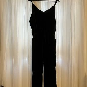Black Velvet Jumpsuit